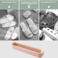thumbnail image 4 of Small Shoe Rack Bathroom Slippers Rack Punch Frees Toilet Wall Mounted Toilet Slippers Rack Wall Shoe Storage Wall Mounted Shoe Rack,Small Bathroom Storage,Racks for Storage, 4 of 6