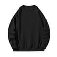 thumbnail image 3 of WRKEKC Men's Long Sleeve Shirts, Long Sleeve T-Shirts for Men, Men's Casual Trendy Solid Color Round Neck Pullover Long Sleeve Sweatshirt, 3 of 8