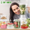thumbnail image 4 of Grusce 2 Pack On The Go 19 oz Breakfast Cups with Lids, Reusable Cereal Yogurt Cup with Topping Plastic Milk Jar Overnight Oats Container for Granola Oatmeal To Take Along, 4 of 8