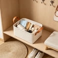 thumbnail image 6 of Storage Baskets for Shelves, Fabric Storage Bins for Clothes, Closet Organizers with Handles(S, Beige), 6 of 7