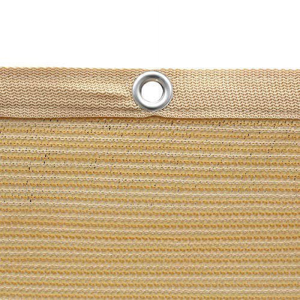 Shatex Shade Fabric for Pergola/Patio/Garden New Design Shade Panel with Grommets 6x16ft Wheat