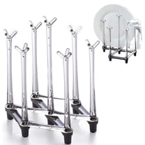 GoXteam Cup Drying Racks, Retractable Drinking Glass & Baby Bottle Drainer Stand, PP Material Mug Draining Organizer, Kitchen Countertop Dishes Holder