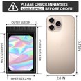 thumbnail image 2 of 100 pcs Black Mylar Holographic Resealable Bags,Clear Packaging Bag Odor Proof Foil Pouch Bag for Food Storage, Lipgloss, Jewelry, Eyelash Packaging for Small Business - 3x4.7 Inch | zipper lock, 2 of 5