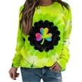 thumbnail image 2 of Uootdi Oversized St Patricks Day Sweatshirts for Women Irish Saint Pattys Shamrock Crewneck Long Sleeve Shirts Holiday Trendy Pullover Tops Gift, 2 of 7