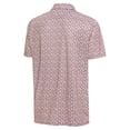 thumbnail image 3 of Men's Antigua  Pink Miami Hurricanes Desert Dry Dogwood Polo, 3 of 3
