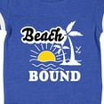 thumbnail image 4 of Inktastic Beach Bound with Sun and Palm Trees Boys or Girls Baby Bodysuit, 4 of 5