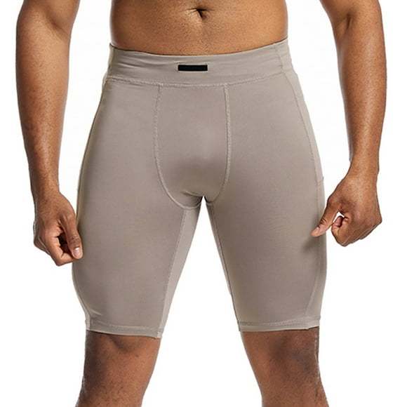 Nuoqisi Men's High Stretch Breathable Compression Yoga Shorts - Sweat-Wicking Training Bottoms