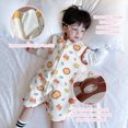 thumbnail image 2 of Saco de dormir para niños pequeños con pies, manta portátil para bebés para todas las estaciones, para caminantes, saco de dormir de algodón, 2 of 5