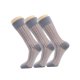 thumbnail image 1 of Luxtrada - 3 pares de calcetines de seda para hombre, transparentes, de vestir, ultrafinos, a rayas, para verano, color gris, 1 of 5
