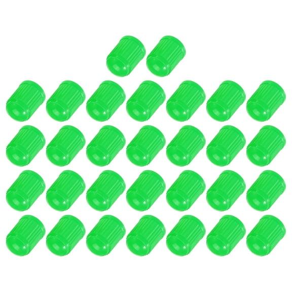 Unique Bargains 30pcs Universal Tire Valve Stem Caps for Car SUV Bike Trucks Motorcycles 12mm Plastic Green