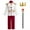 Red 4PCS, variant on IDOPIP Toddler Kids Boys Prince Charming Costume Medieval Royal Prince Jacket Pants Crown Dress Up