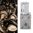 thumbnail image 3 of DC Geared Motor, Double Shaft Rotation Gear Motor Direction Adjustable Square Turbine  Speed Reduction Motor DC24V, 3 of 8