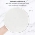 thumbnail image 2 of , Premium-Textured Small Round Mousepad 8.7 x 8.7 Inch White, Stitched Edge Anti-Slip Waterproof Rubber Mouse Mat, Pretty Cute for Office Home Gaming Laptop Men Women Kids, 2 of 7