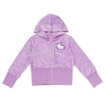 thumbnail image 3 of Hello Kitty Velour Zip Up Hoodie and Flare Pants Outfit Set Toddler to Big Kid, 3 of 5