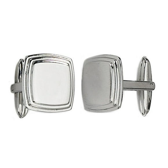 Stainless Steel Mens Chisel Cuff Links