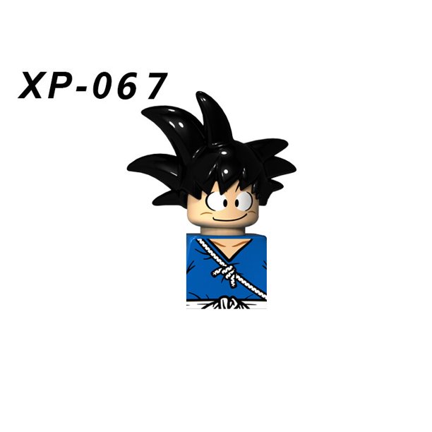 Figuras de acción de Dragon Ball Z para niños, juguete de montar, KT1007, KT1009, KT1011, KT1020, KF6142, Goku, Vegeta, Trunks, Kuririn qym unisex