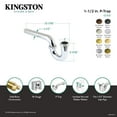 thumbnail image 4 of Kingston Brass CC1127 1-1/2" P-Trap without Flange, 13-1/16" Length, 18 Gauge, Brushed Brass, 4 of 4