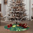 thumbnail image 4 of Fuzoiu Vegan Print Christmas Tree Skirt,Xmas Christmas Decorations,Xmas Tree Mat for Farmhouse Holiday New Years Home Party Decor Tree Rugs-36", 4 of 6