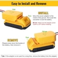 thumbnail image 5 of Power Wheel Adapter for 20V Battery, Battery Converter Kit with Switch & Fuse & Wire Terminals & 12 AWG Wire for DIY RC Car Toys Robotics 1-PACK, 5 of 5