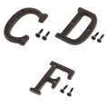 thumbnail image 1 of Hierro Creativo Creativo Diy Puerta Placa Carta Etiqueta Decoración Zulema Etiqueta de la letra de la placa de la puerta, 1 of 8