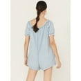 thumbnail image 4 of Free People Women's Daisy Denim Doll Romper Blue X-  US, 4 of 4