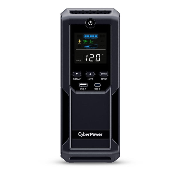 CyberPower CP1500AVRLCD3 UPS Battery Backup with AVR and LCD Display, 1500VA/900W, 12 Outlets