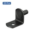 thumbnail image 3 of Uxcell Shelf Support Pegs L-Shaped Bracket Pegs Shelf Pin With Hole Black 5mm, 3 of 5