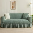 thumbnail image 4 of Sofa Cover For Living Room Corner Sofa Couch Cover Seersucker Slipcover Full Wrap Sofa Protector With Pleated Skirt, 4 of 7