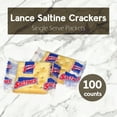 thumbnail image 2 of Lance Saltines Crackers - Single Serve Packets - Pack of 100 - Include Them in Your Salad Kit, Make Peanut Butter Crackers, or Pack Them in the Kid's Lunch Box, 2 of 5