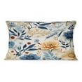 thumbnail image 2 of Designart "Mediterranean Floral Bliss" Floral Printed Throw Pillow, 2 of 5