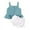 Light Blue, variant on Fengyings Infant Girl Summer Clothes Floral Halter Sleeveless Tank Top Ruffle Shorts Cute Outfit Set
