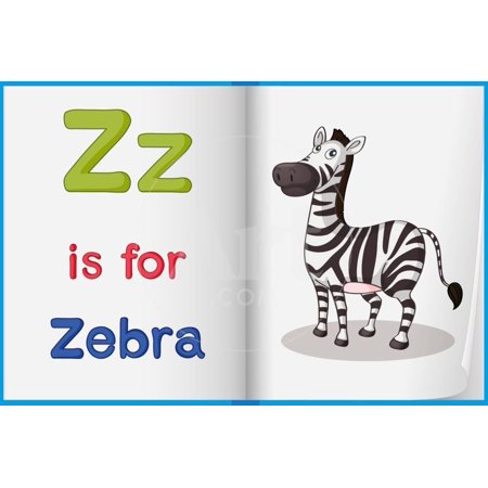Letter Picture Art - Worksheet Teaching a Letter and Word with Picture Print Wall Art By interactimages