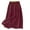 Wine #004, variant on Womens Linen Midi Skirt Cotton Maxi Skirt Casual Flowy Swing Elastic High Waist A-Line Split Long Boho with Pockets Purple L
