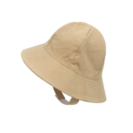 

STEADY Summer Children s Fisherman Hat Sunscreen Hat Baby Cover Face And UV Protection M / Khaki
