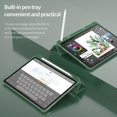 thumbnail image 5 of Funda de cuero con soporte de origami inteligente y ranura para bolígrafo para iPad Air 11 (2024) / Air (2022) / (2020) / Pro 11, verde oscuro, multicolor, 5 of 5