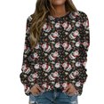 thumbnail image 1 of Gibobby Sudaderas navideñas Sudadera con Cuello Redondo y Estampado navideño para Mujer, Sudadera con Capucha Suelta Informal de Manga Larga(Negro,G), 1 of 4