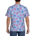 thumbnail image 2 of Rocae Strawberry And Flowers for Men's Moisture-Wicking Crew Tee - T-Shirt for Sports, Outdoor Activities, and Casual WearXX-Large, 2 of 9