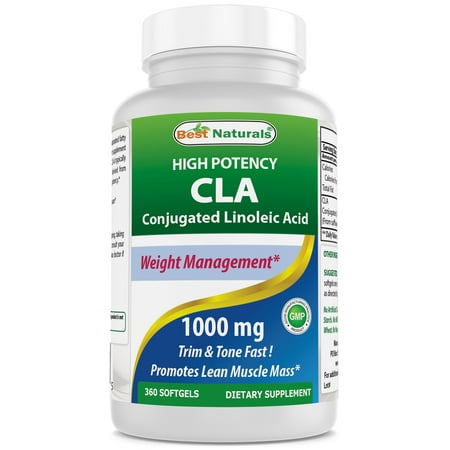 Best Naturals CLA  Conjugated Linoleic Acid 1000 mg 360 (The Best Cla Supplement)