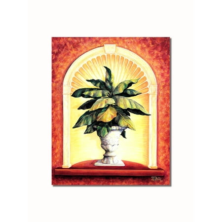 - Banana Palm Potted Plant Roman Columns Wall Picture 8x10 Art Print