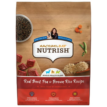 Rachael Ray sh Real Beef, Pea & Brown Rice Recipe Dry Dog Food, 6 lb. Bag (Packaging May Vary)