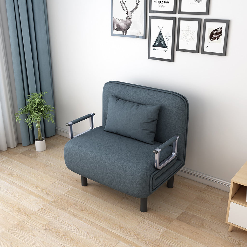 Convertible Sofa Bed  Folding Arm Chair  Sleeper Leisure 