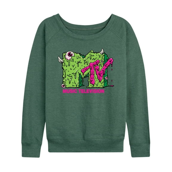 MTV - Slime Logo - Women's Lightweight French Terry Long Sleeve Shirt