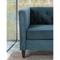 thumbnail image 5 of Uspridefurniture Omnisphere 56.7'' Velvet Square Arm Loveseat,Blue, 5 of 5