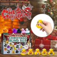 thumbnail image 3 of Christmas Advent Calendar Toy Box 24pcs Set Cute Rubber Duck Animal Kid Gift, 3 of 5
