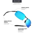 thumbnail image 2 of Xagger Polarized Rimless Driving Sunglasses for Men Metal Frame Anti-Glare UV400 Protection Sun Glasses, 2 of 6