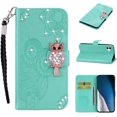 thumbnail image 4 of for Samsung Galaxy A04 Case with Credit Card Holder, Glitter Bling Diamond PU Leather Wallet Phone Case Flip Folio Book Cover for Samsung Galaxy A04 Owl Green, 4 of 16