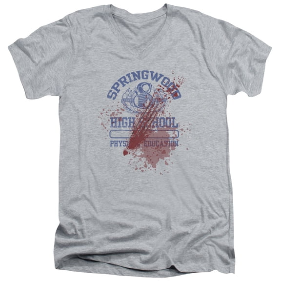 Nightmare On Elm Street - Springwood High Victim - Slim Fit V Neck Shirt - Medium