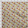 thumbnail image 3 of oneOone Cotton Cambric Light Grey Fabric & Pear Fruits Sewing Craft Projects Fabric Prints By Yard 56 Inch Wide, 3 of 4