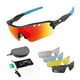 thumbnail image 1 of Polarized Sports Sunglasses Cycling Sun Glasses For Men Women With 5 Interchangeable Lenes For Running Baseball Golf Driving, 1 of 5