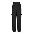 thumbnail image 3 of Dxzfnsa Women's Fleece Sweatpants Winter Thermal Sherpa Pants with Pockets High Waisted Elastic Trousers Warm Lounge Casual Solid Color Sweatpants, 3 of 6